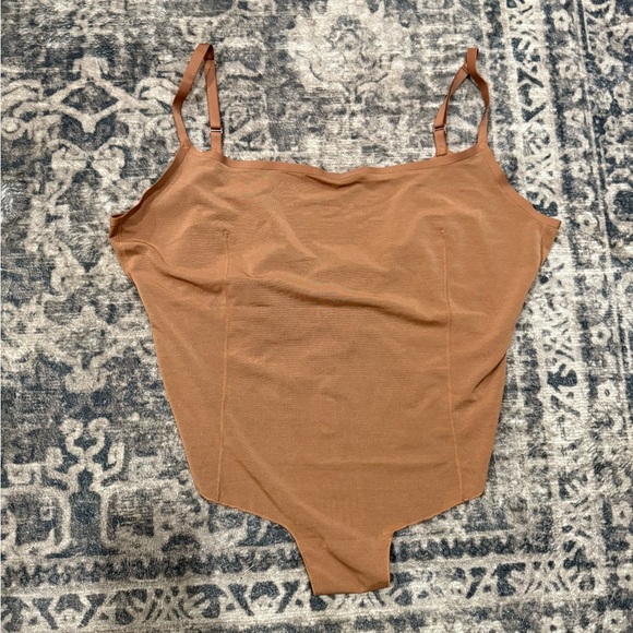 plus size skims Brown Spaghetti Strap Bodysuit size 4x - Picture 2 of 5